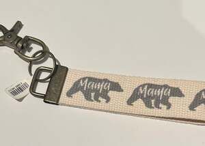 Mama Bear Keychain Wristlet